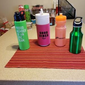 23 water bottles (variety) and 1 extra Lid Bundle